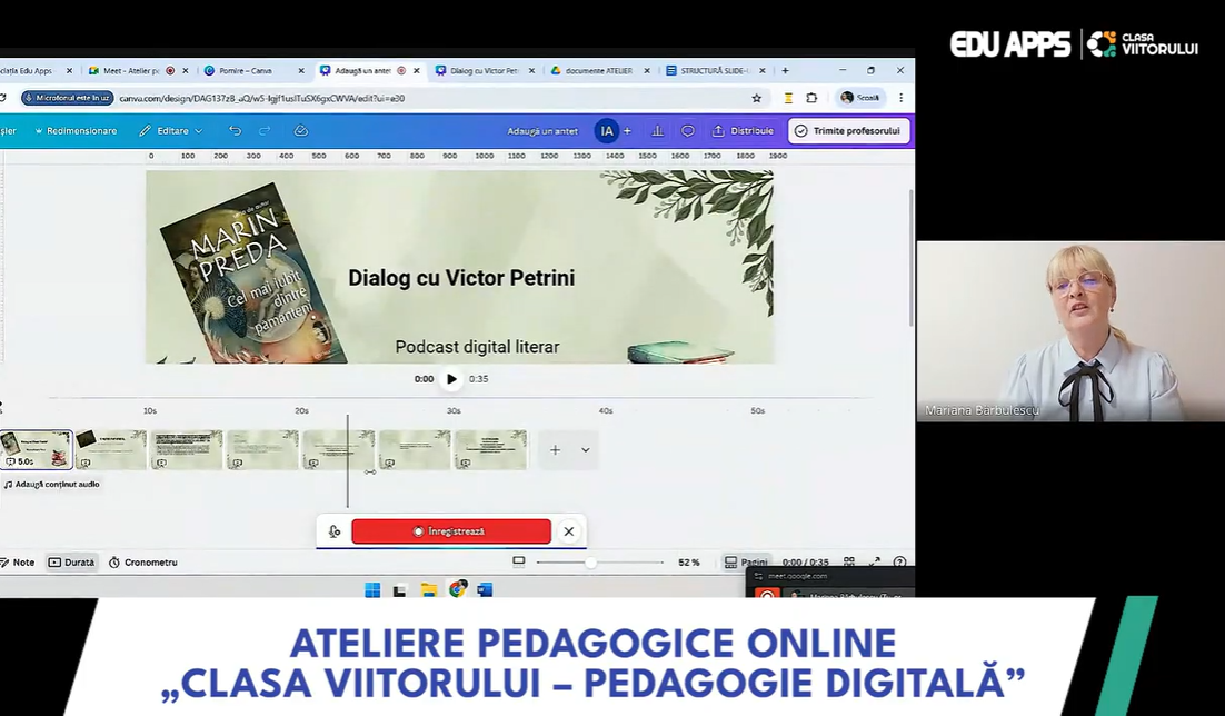 Cum motivezi lectura prin podcasturi digitale în Canva