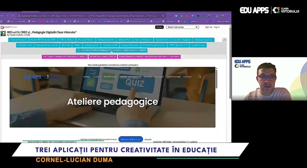 Organizare modernă: lecții și teme în Livebinders