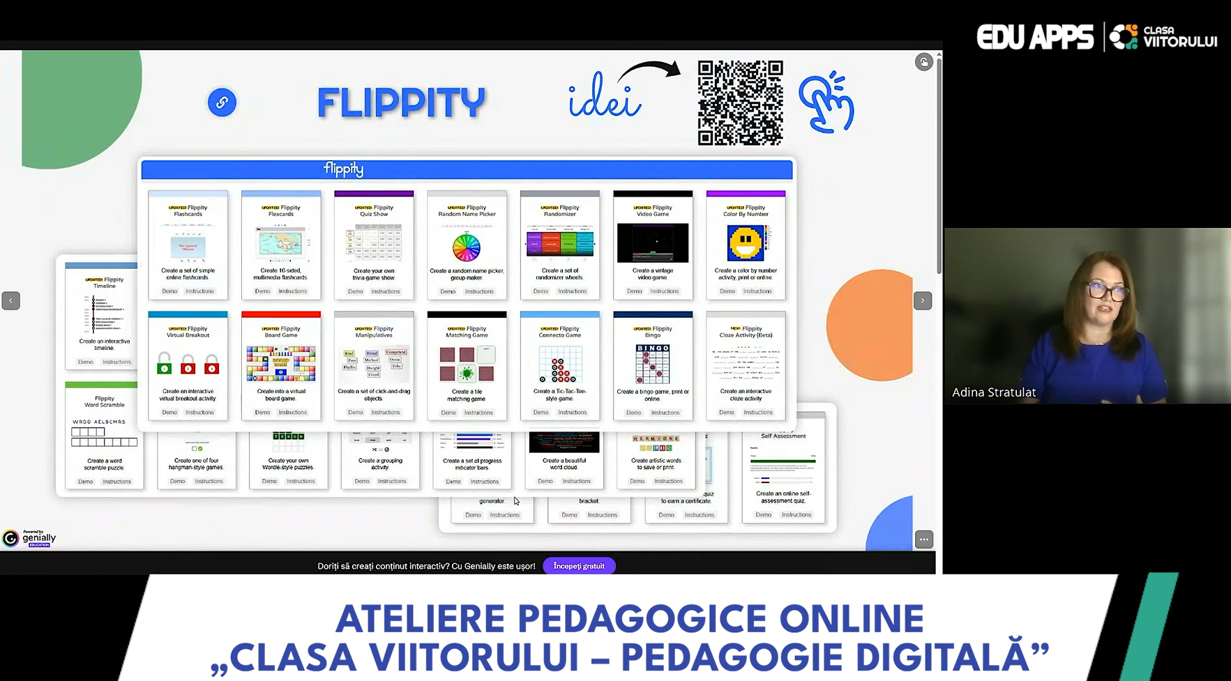 Idei de jocuri pentru ciclul primar și gimnaziu cu Flippity + Google Sheets (bingo, quiz, memory)