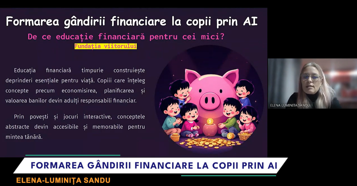 Educație financiară pentru copii, prin povești digitale create cu Inteligența Artificială Gemini AI