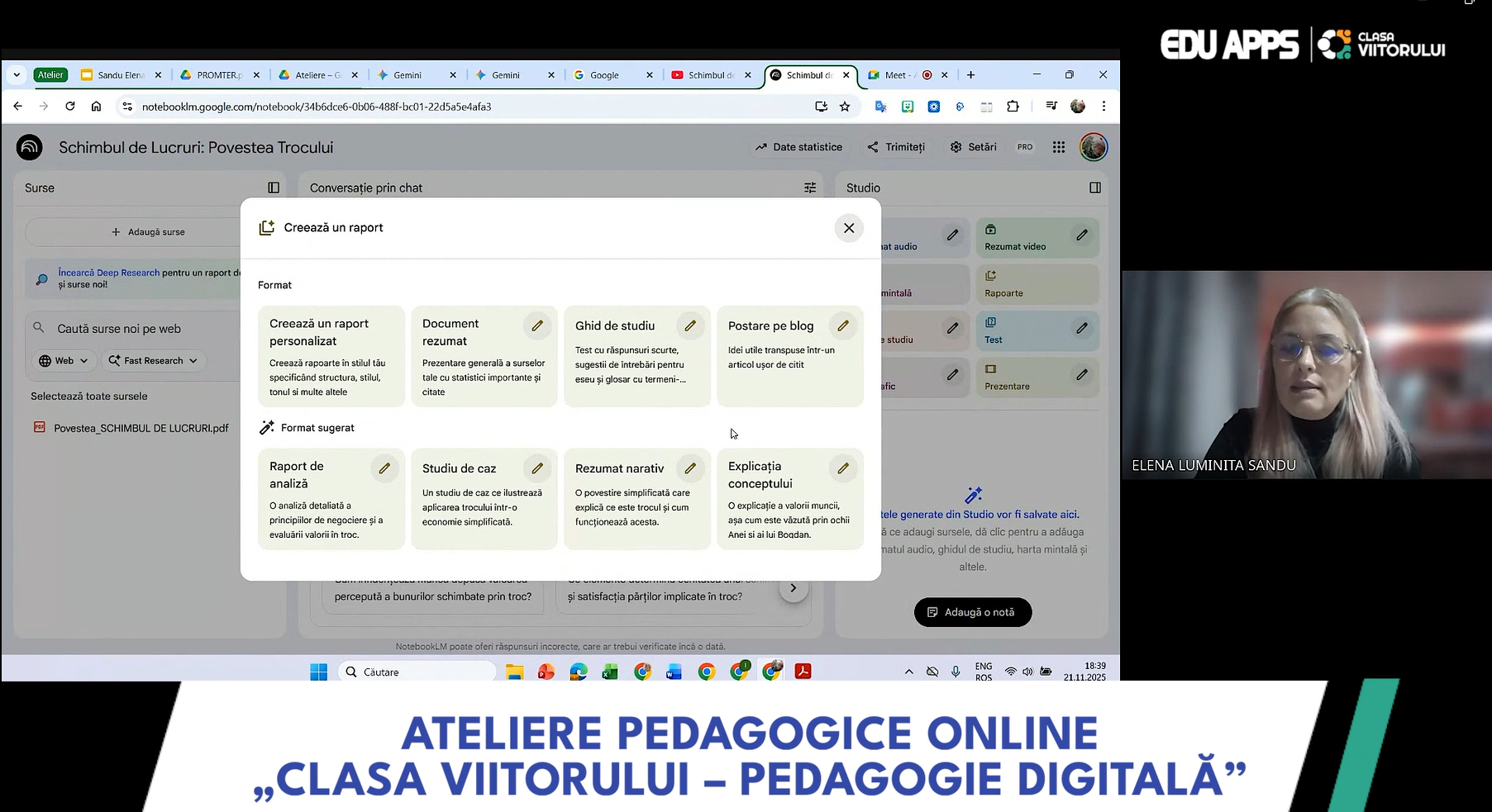 NotebookLM la clasă: reflecție și recapitulare la educație financiară. Tutorial pentru profesori