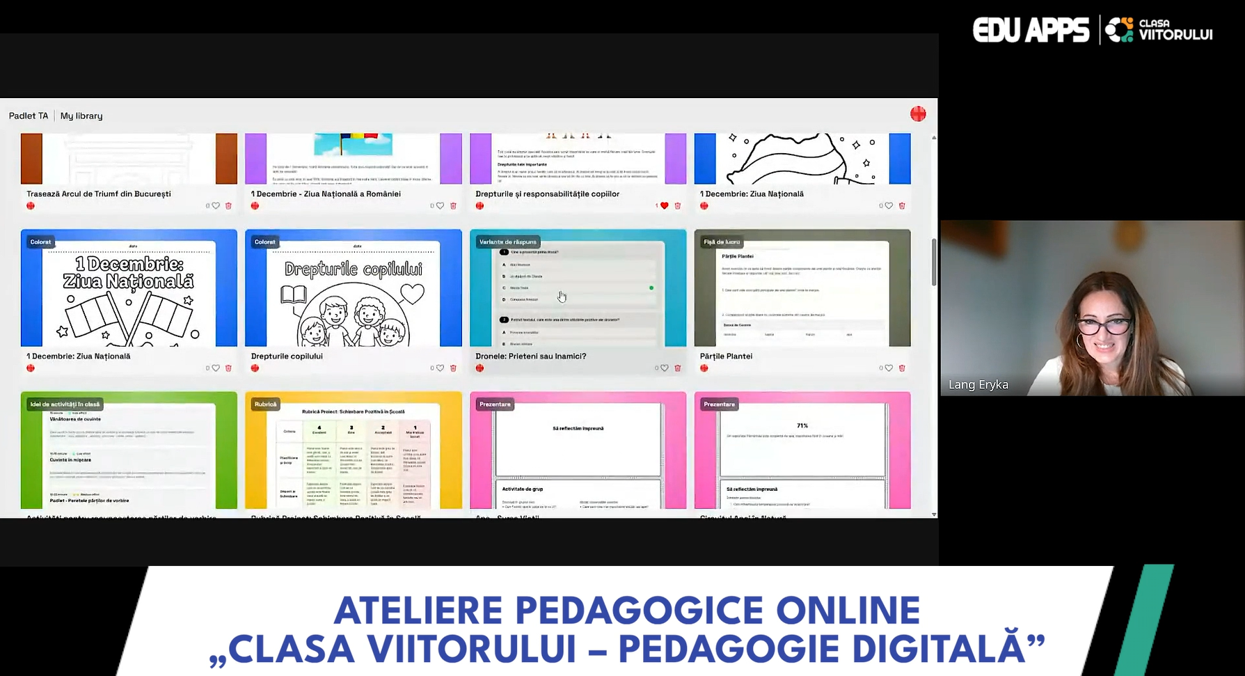Resurse educaționale gata de folosit cu Padlet TA pentru profesori: fișe, evaluări, exerciții