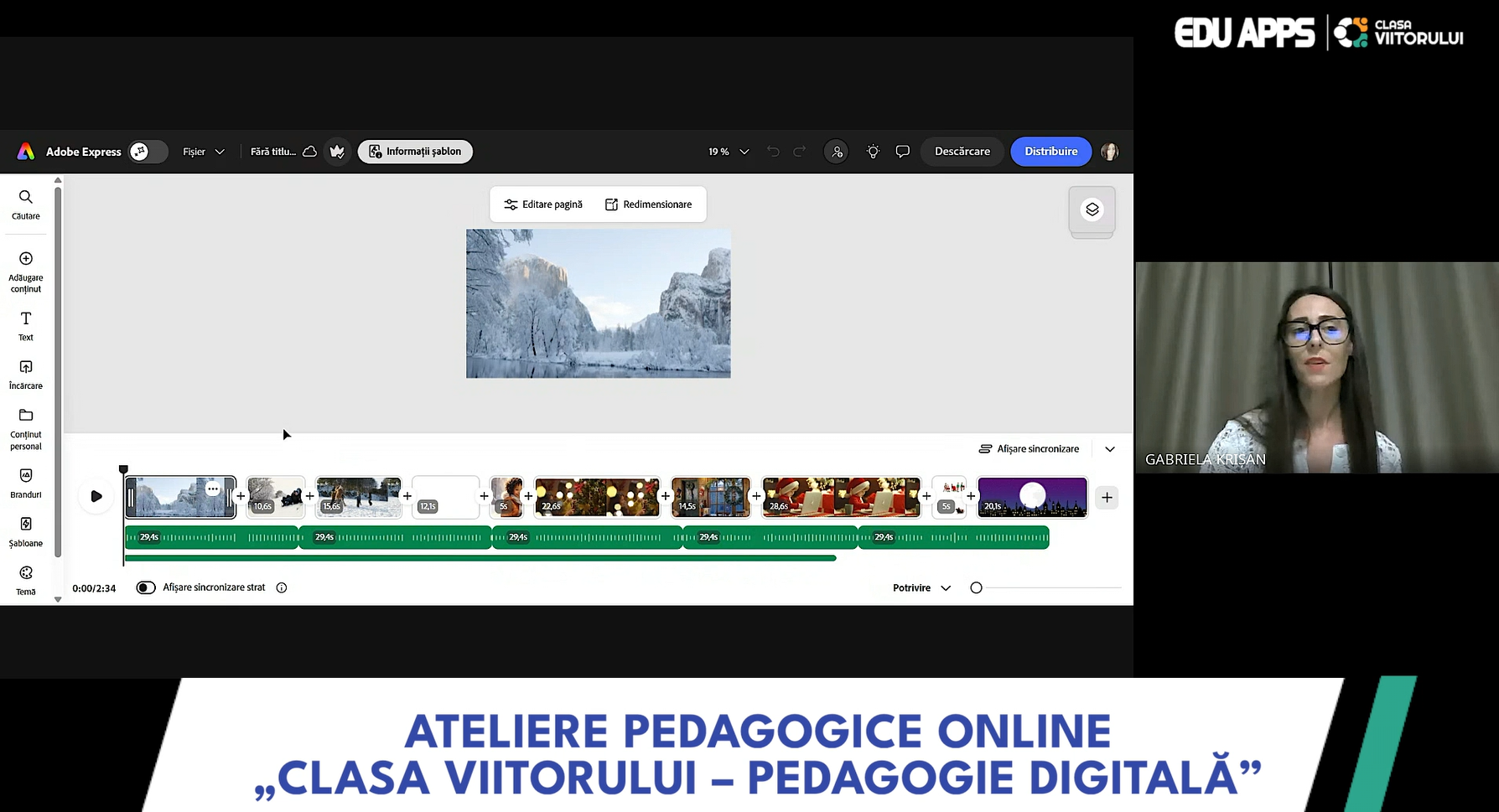 Adobe Express pentru profesori. Compuneri digitale și prezentări moderne pentru elevi