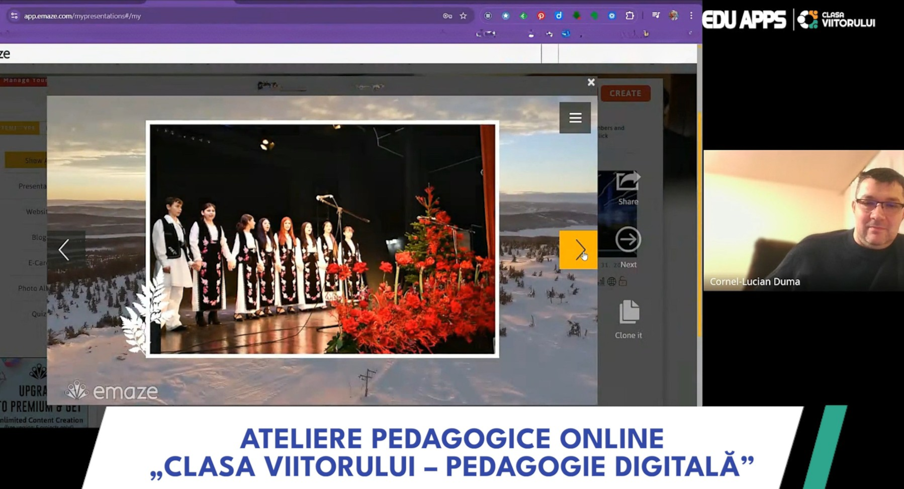 Prezentări 3D spectaculoase cu AI | Emaze.me: efecte vizuale pe care elevii nu le uită