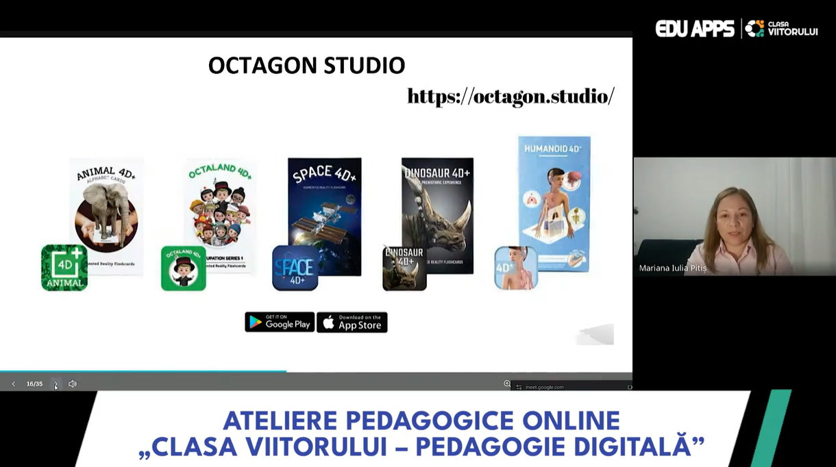 Desenele elevilor prind viață cu aplicații Realitatea Augmentată: Octagon Studio, Orboot și Quiver.