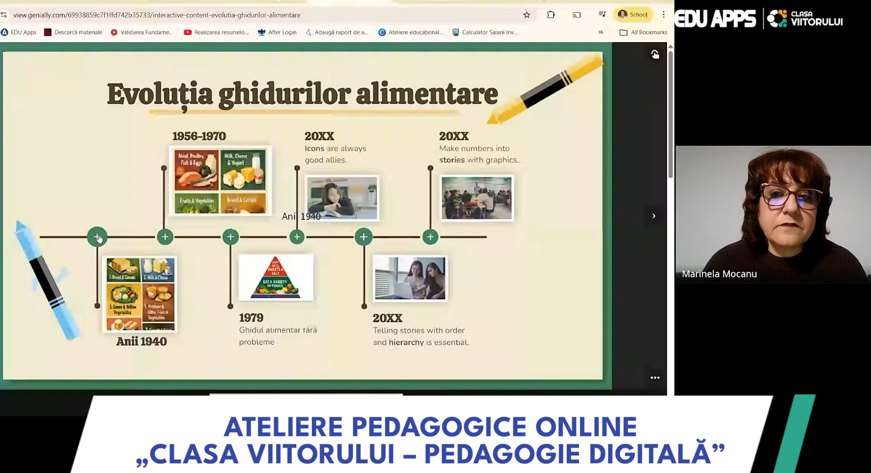Cum creezi infografice interactive pentru lecții cu Genially – materiale vizuale de impact la clasă