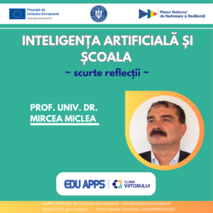 Mircea Miclea Inteligenta artificiala si scoala