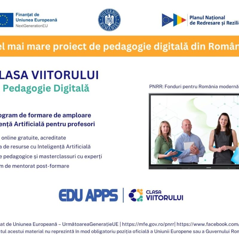program de formare inteligenta artificiala profesori edu apps