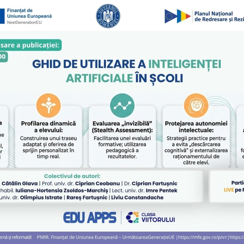 webinar de lansare ghid de utilizare inteligenta artificiala in scoli